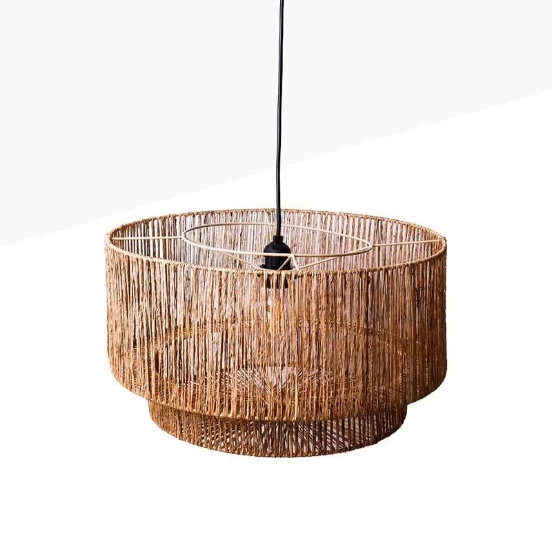 Lámpara colgante de yute y fibras naturales"BALI"