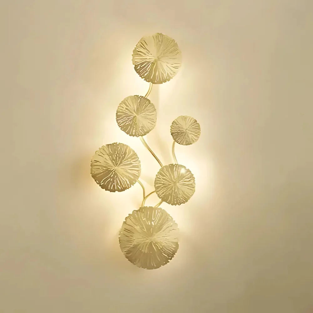 Zeriel - Lámpara de Pared Elegante de Metal y Vidrio con Luz Cálida y Diseño Clásico