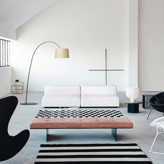 Foscarini Twiggy Wood lámpara de pie LED negro