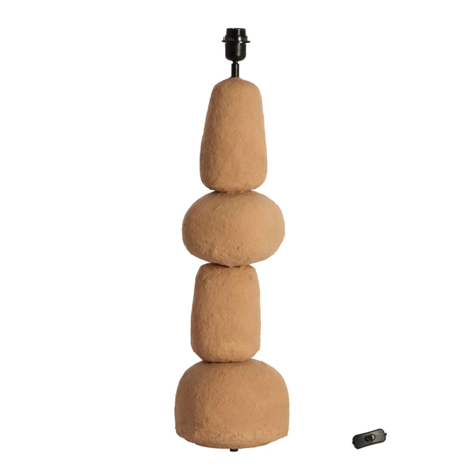 Base de lámpara de piedra marrón Light & Living Marree