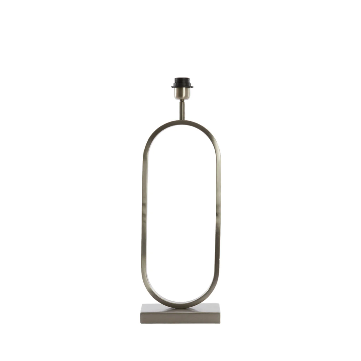 Base de lámpara color plata ovalada Light & Living Jamiri