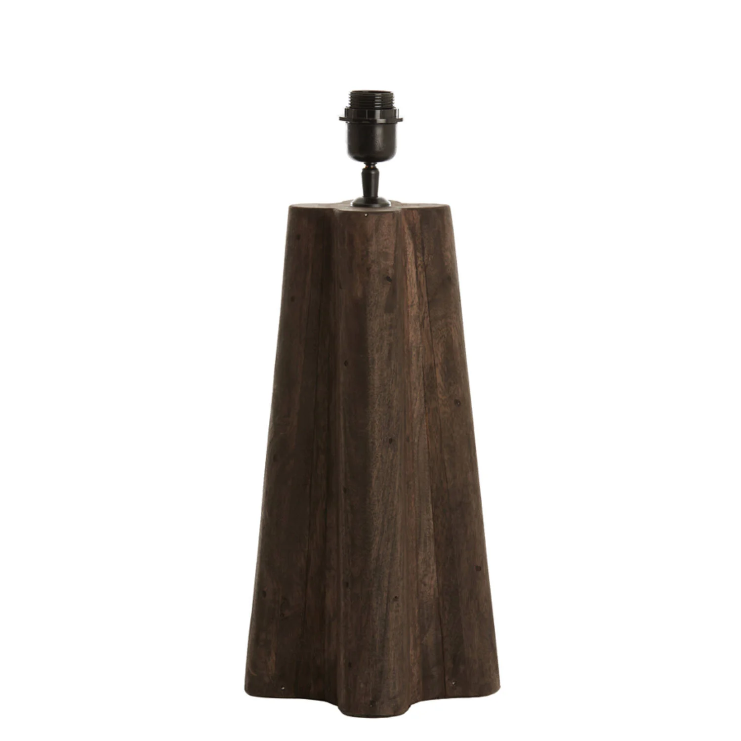 Gran base de lámpara de madera con casquillo Light & Living Navelli