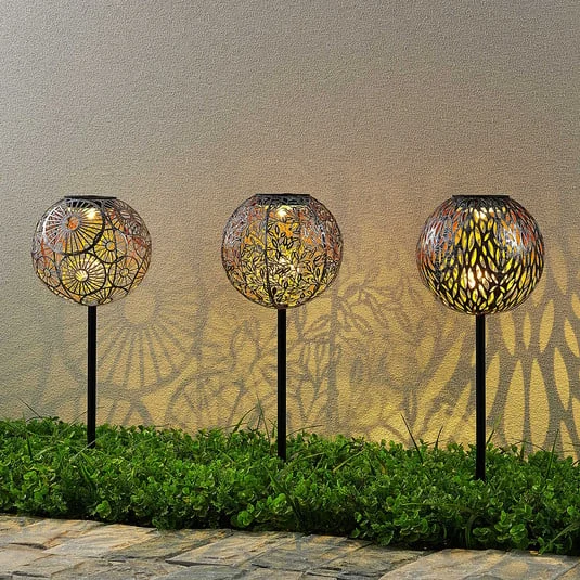 Lindby Vilani lámpara LED solar en set 3 ud