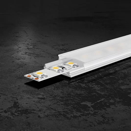 EVN APFLAT4, perfil aluminio, U, 200cm, flexible