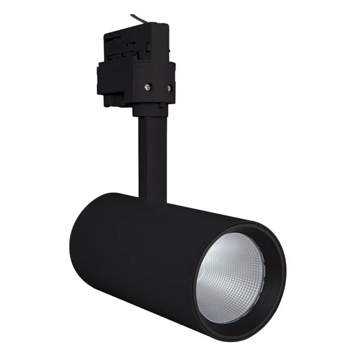 Ledvance Foco LED En Carril D75 Negro 25W 1750lm 24D - 930 Luz Cálida | Mejor Reproducción De Color