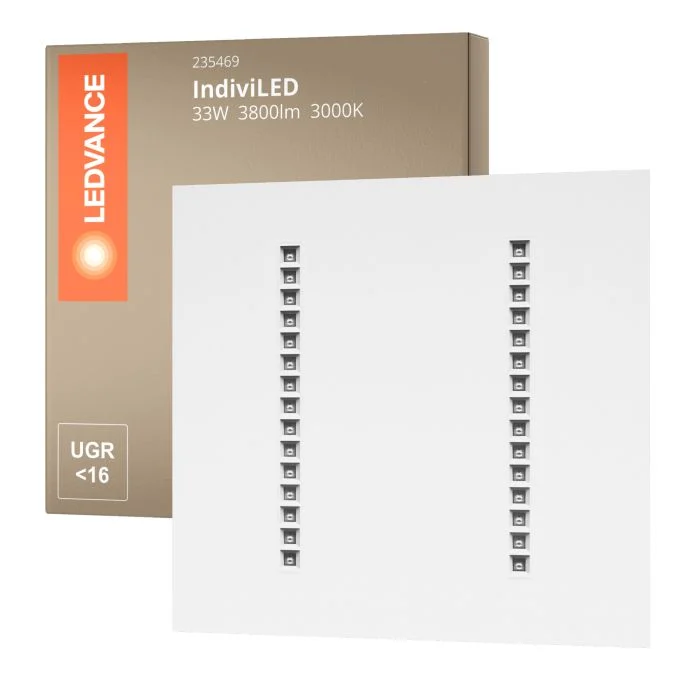 Ledvance Panel LED IndiviLED 33W 3800lm - 830 Luz Cálida | 60x60cm - Luz de emergencia 3 horas