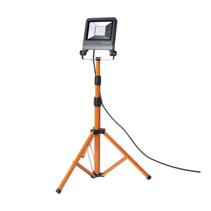 Ledvance Proyector LED Lámpara de construcción Trípode Oscuro Gris 50W 4500lm 120D - 840 Blanco Frio | IP65 - Simétrico