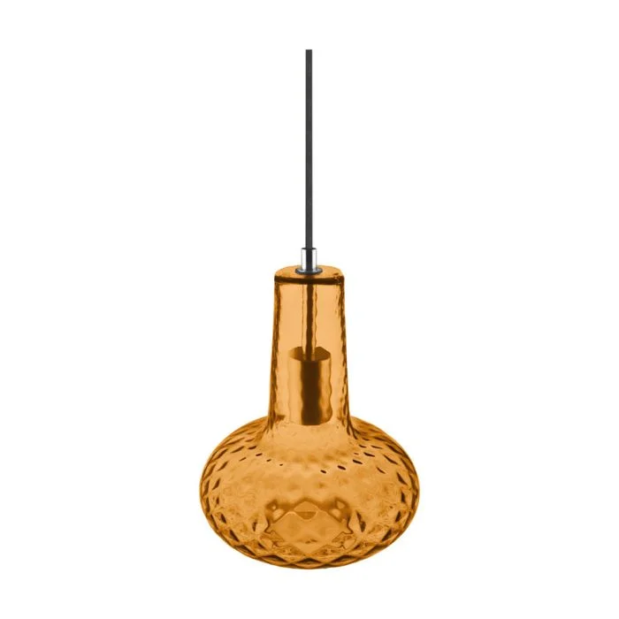 Ledvance Vintage 1906 Colgante de luz E27 | vidrio Carved Naranja