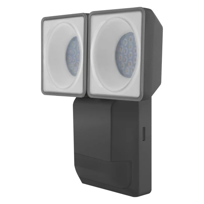 Ledvance Proyector LED Endura Spot Negro 16W 1500lm 50D - 840 Blanco Frio | IP55 - Sensor de movimiento y luz - Simétrico