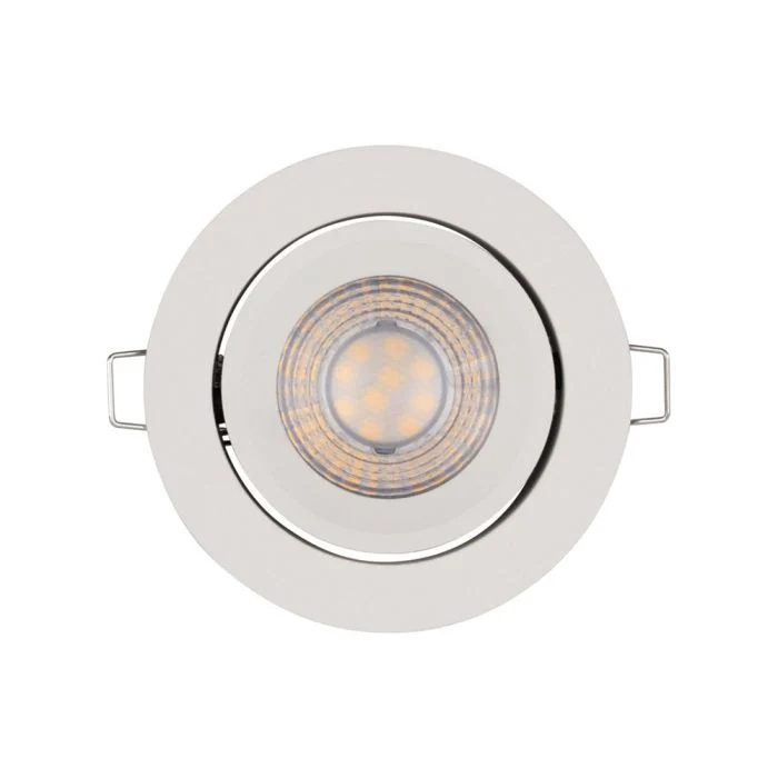 Ledvance Foco LED Brushed Blanco 3x5W 400lm 40D - 827 Luz muy Cálida | Recorte 68mm - Regulable - Juego de 3