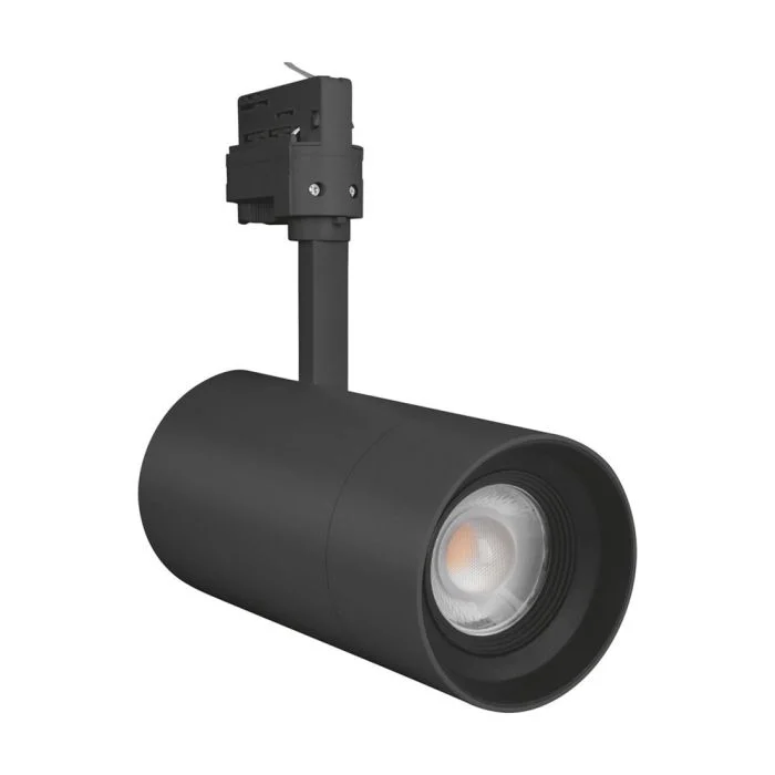 Ledvance Foco LED En Carril D85 Negro 25W 1500lm 15-55D - 840 Blanco Frio | Mechanical Zoom - Regulable