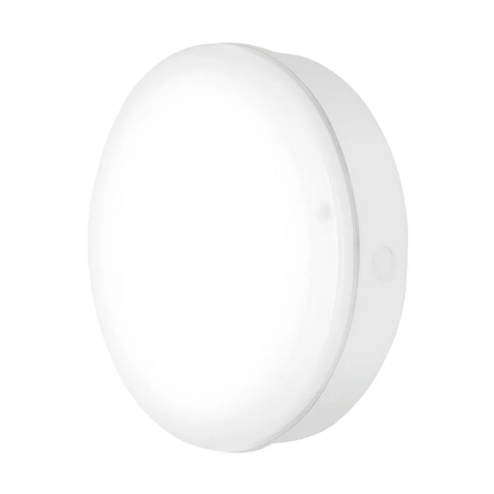 Ledvance Plafón LED Techo/Pared 250 Blanco 10W 800lm - 830 Luz Cálida | 250mm - IP65 - Sensor de movimiento y luz