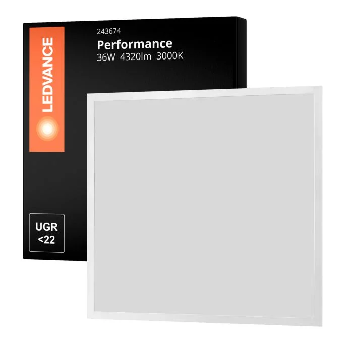Ledvance Panel LED Performance 36W 4320lm 830 Luz Cálida | 60x60cm - UGR <22