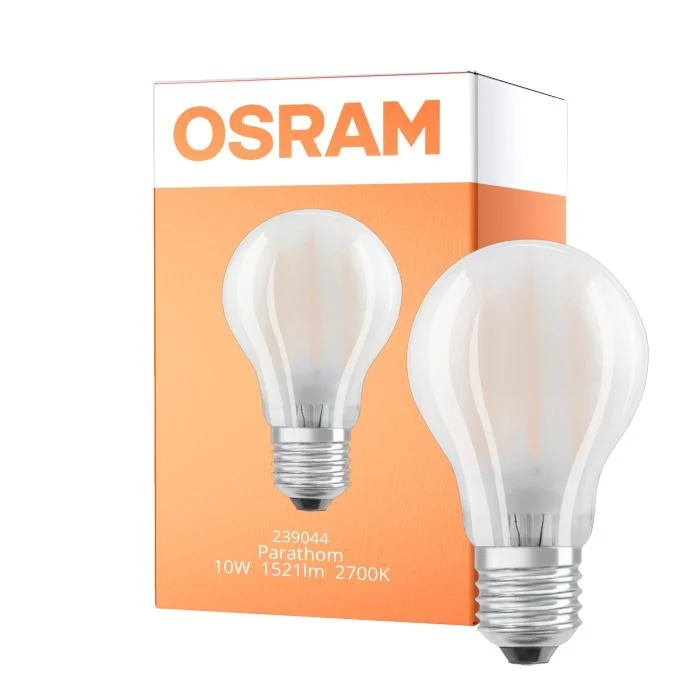 Osram Parathom Retrofit Classic LED E27 Pera Mate 10W 1521lm - 827 Luz muy Cálida | Regulable - Reemplazo 100W