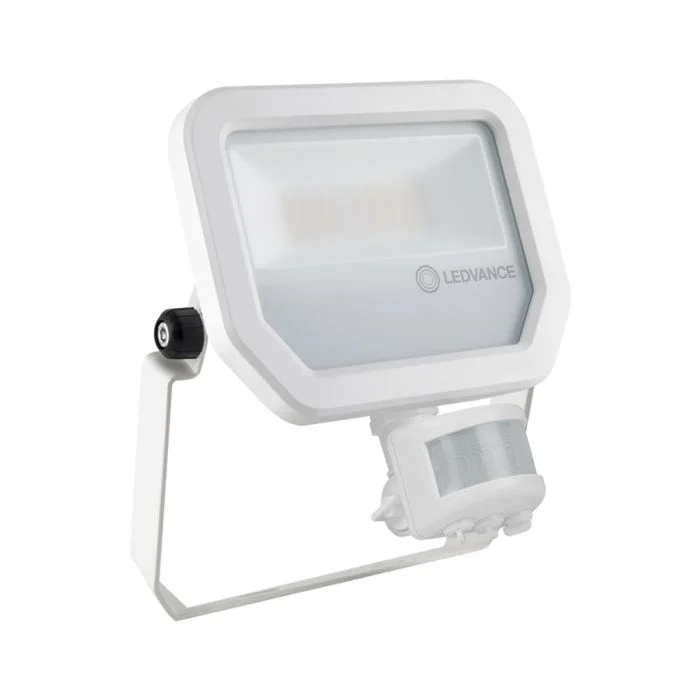 Ledvance Proyector LED Sensor GEN 3 Blanco 20W 2400lm 100D - 840 Blanco Frio | IP65 - Sensor de movimiento y luz - Simétrico