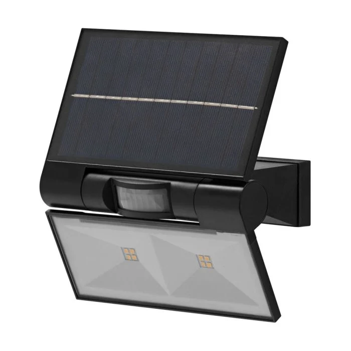 Ledvance Proyector LED Endura Estilo Negro 380lm 110D - 830 Luz Cálida | Solar - Sensor de movimiento y luz - Simétrico