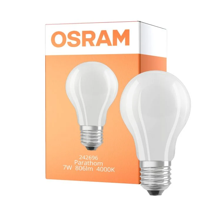 Osram Parathom Retrofit Classic LED E27 Pera Mate 6.5W 806lm - 840 Blanco Frio | Reemplazo 60W