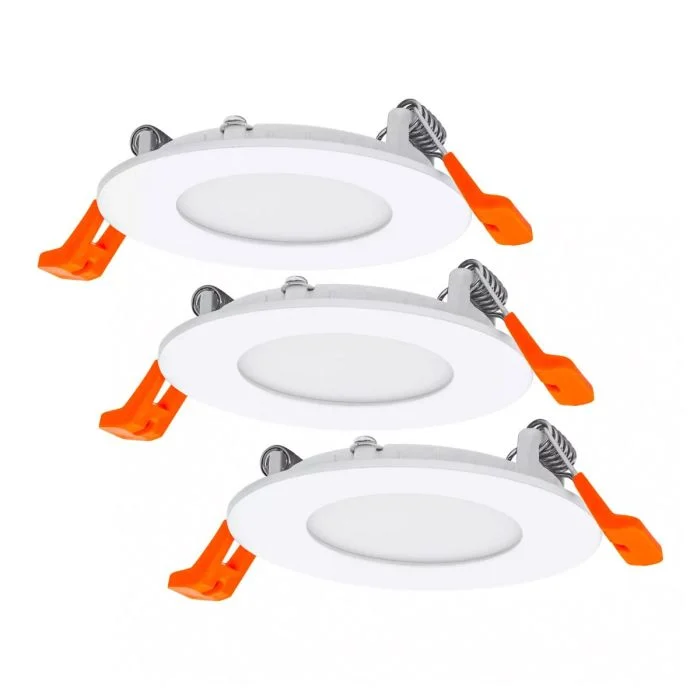 Ledvance Downlight LED Slim Set 3x4.5W 240lm - 830 Luz Cálida | 85mm - Recorte 72mm