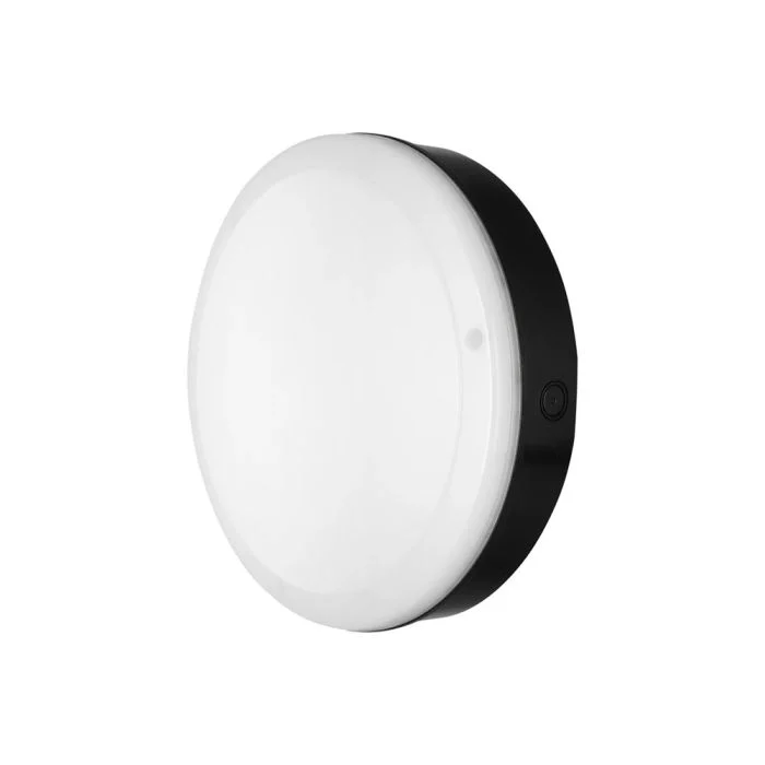 Ledvance Surface Bulkhead 250 10W 840 800lm Negro IP65 | Luz de emergencia 3H - Blanco Frio