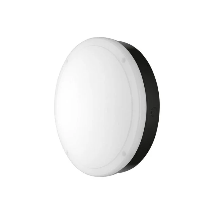Ledvance Surface Bulkhead 300 15W 830 1400lm Negro IP65 | Luz Cálida