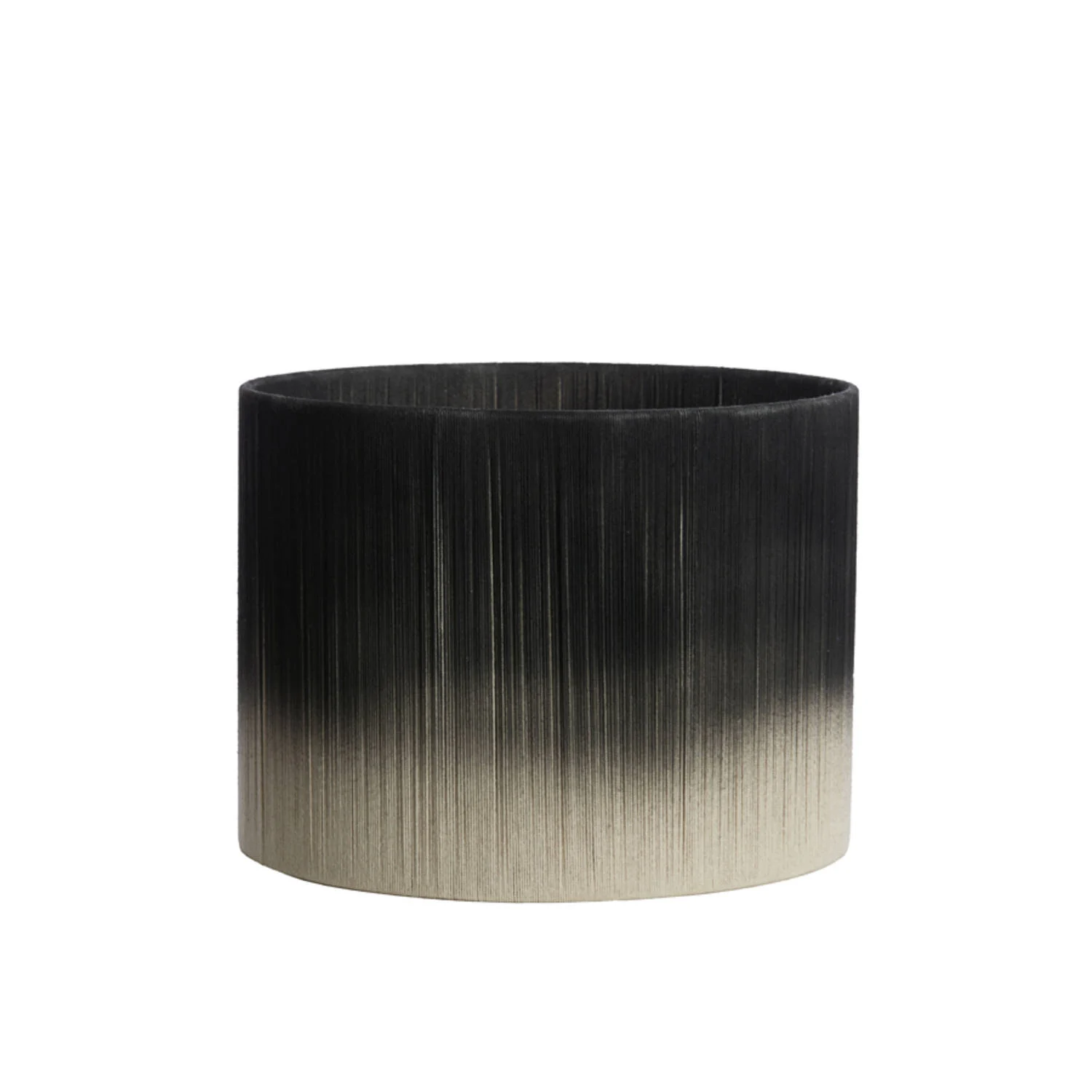 Pantalla de lámpara cilíndrica negro-gris Light & Living Tossa