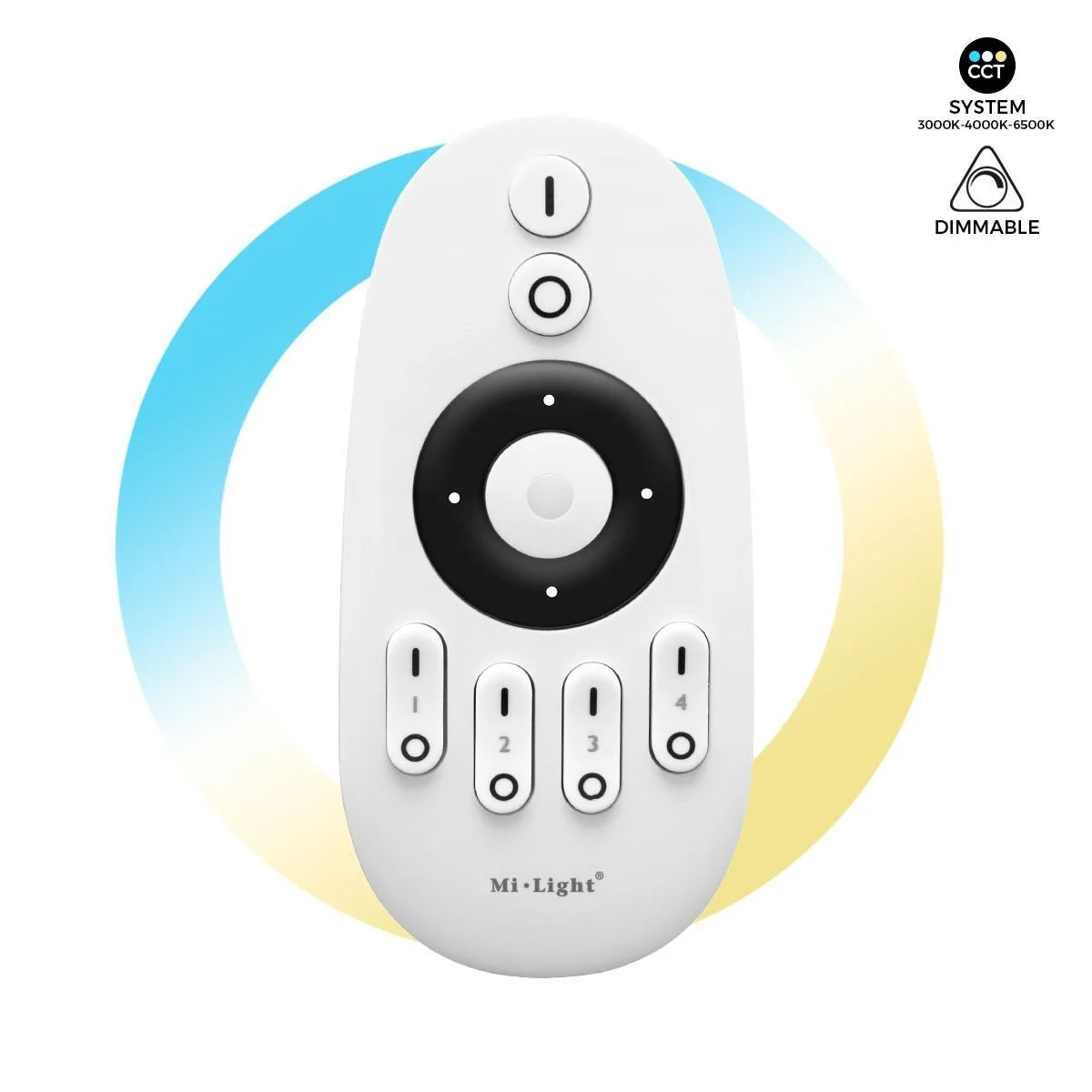 Mando a distancia LED Monocolor/CCT - 4 Zonas- FUT007- Mi Light - Mi Boxer