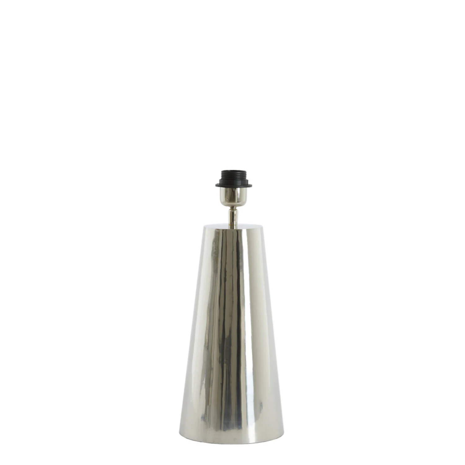 Base de lámpara cónica de plata Light & Living Yelos