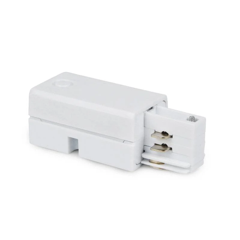 Conector de inicio para carril trifásico de superficie