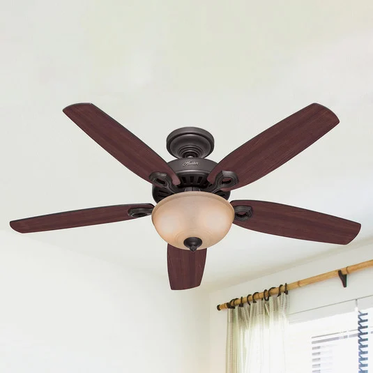 Hunter ventilador de techo con luz Builder Deluxe, bronce