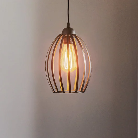 Lámpara colgante Dali en negro, 1 luz