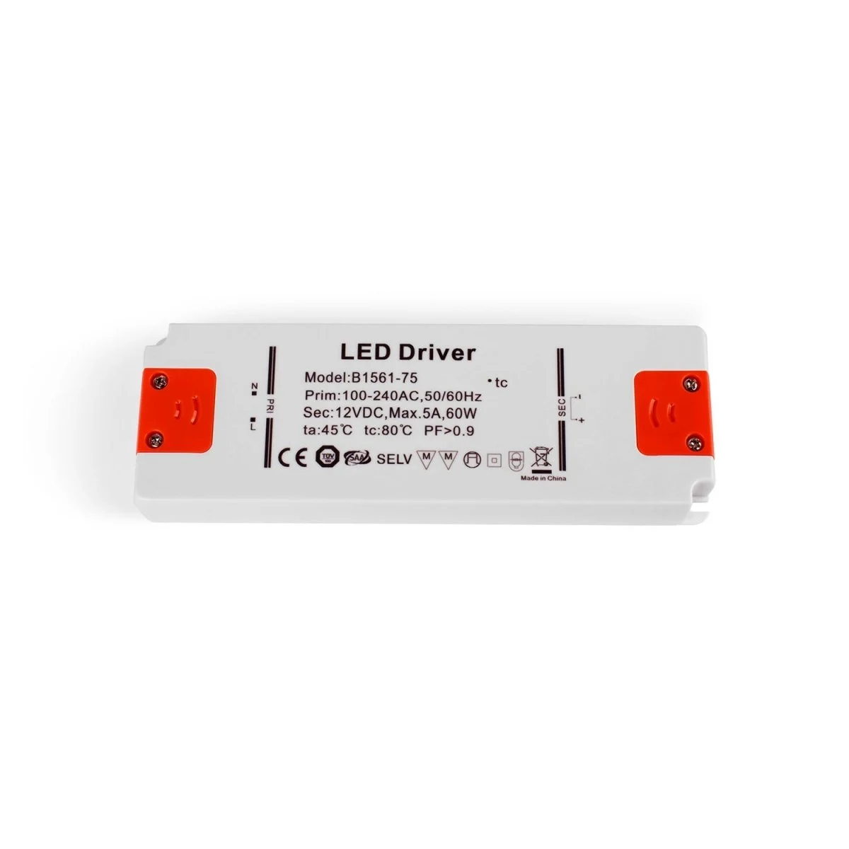 Fuente de alimentación ultra slim 12V - 60W - IP20