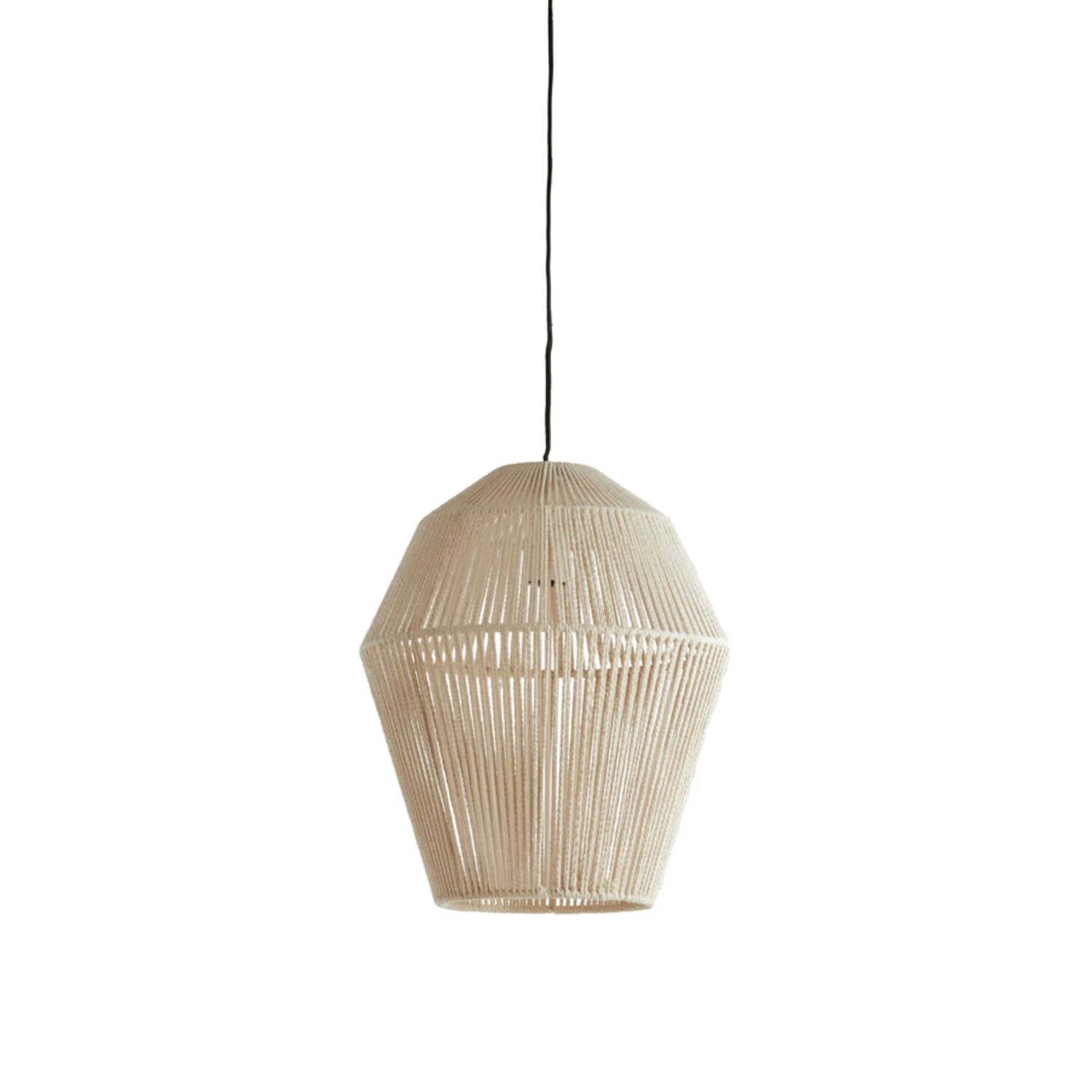 Lámpara natural con pantalla tejida Light & Living Deya