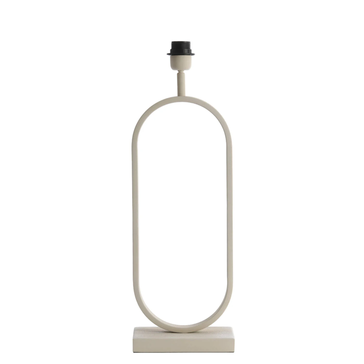 Base de lámpara blanca en forma ovalada Light & Living Jamiri