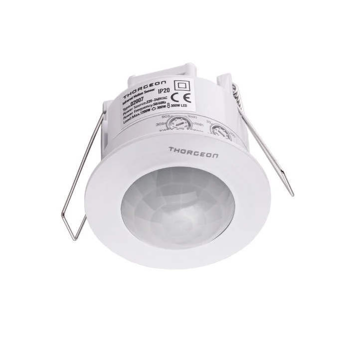 Thorgeon Sensor de movimiento PIR Blanco | IP20 | 6M | Max 800W