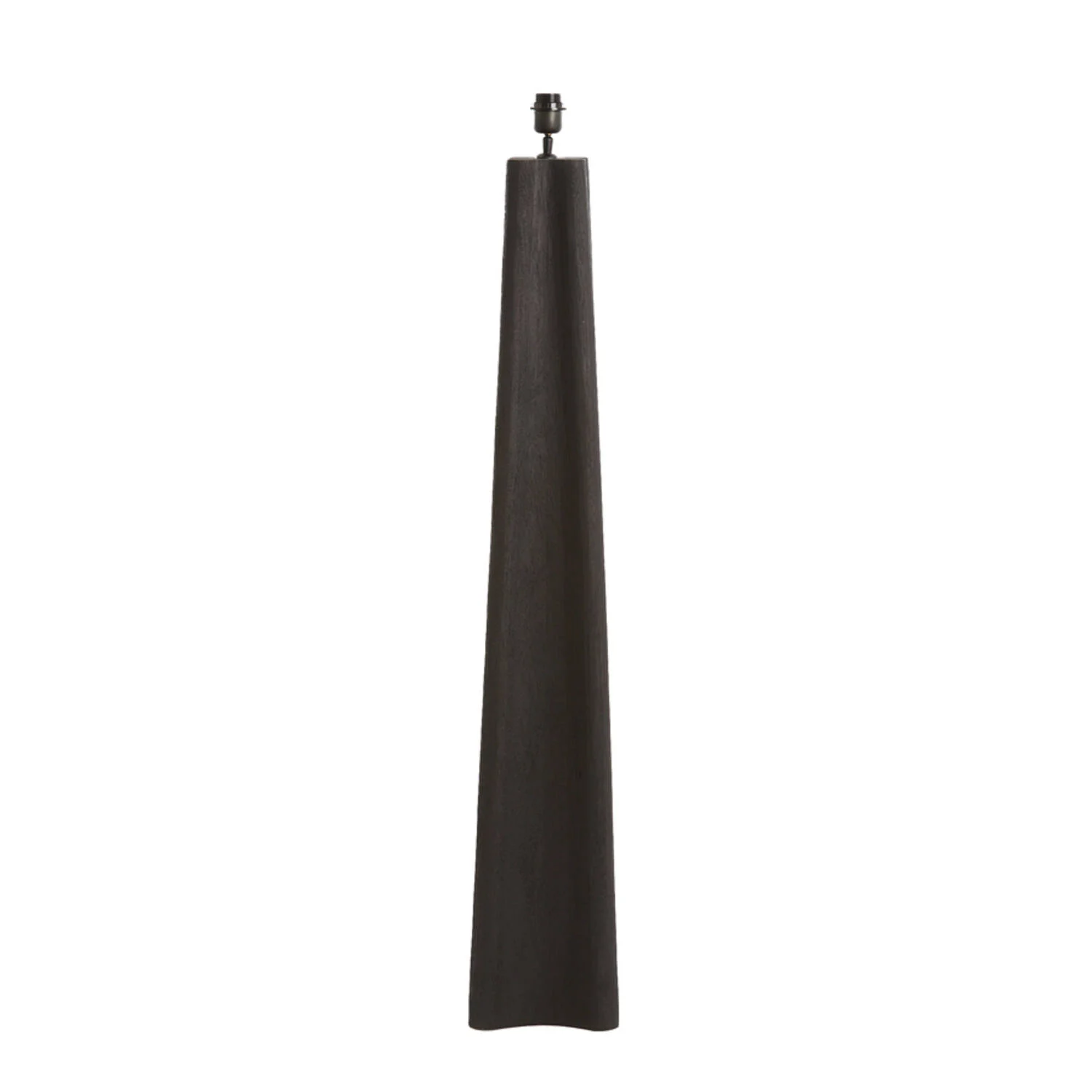 Color base de lámpara de madera negra Light & Living Navelli