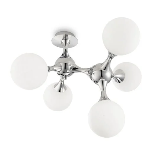 Lámpara de techo Nodi Bianco 5 luces E14