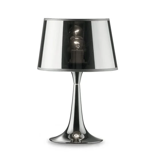 Lámpara de mesa London Cromo altura 36,5 cm