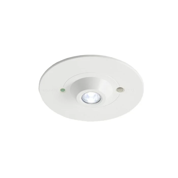 Ansell LED Luz de emergencia Raven Área abierta Blanco 3W 128lm 43D - 865 Luz de Día | 110mm - IP65 - Luz de emergencia 3 horas - Autocomprobación