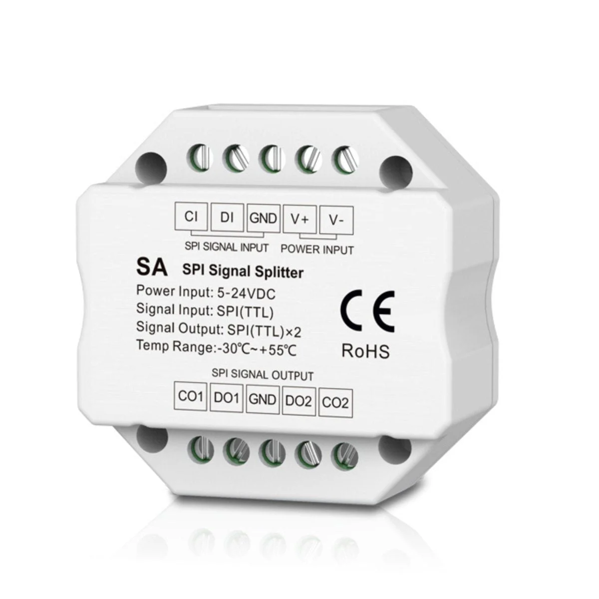 Splitter de señal RGB / RGBW - SPI - 5-24VDC