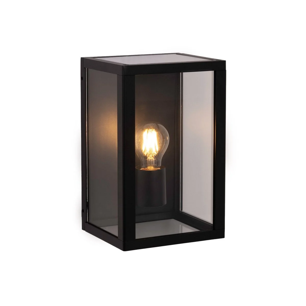 Aplique de pared exterior aluminio "Glass House" - IP44 - E27
