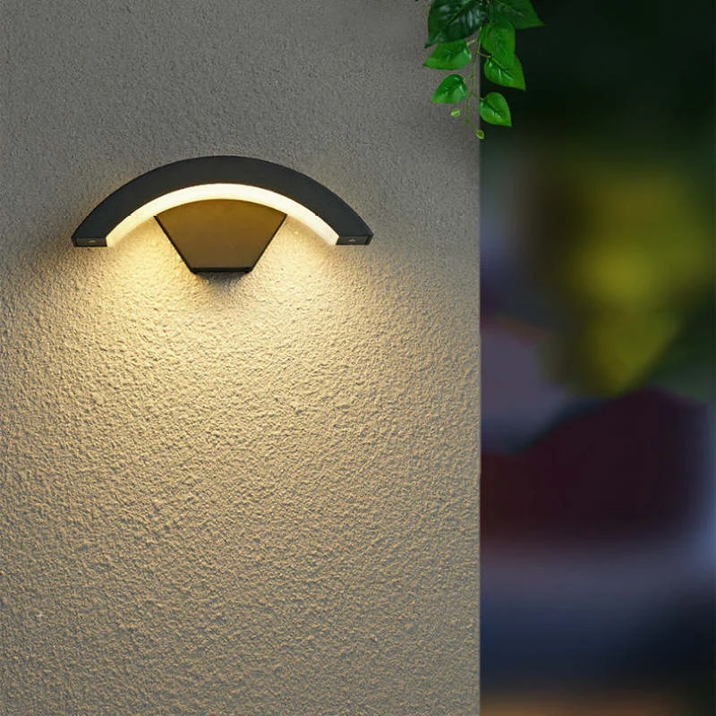 Nordic Moderno Minimalista Metal LED Apliques de Pared Negro