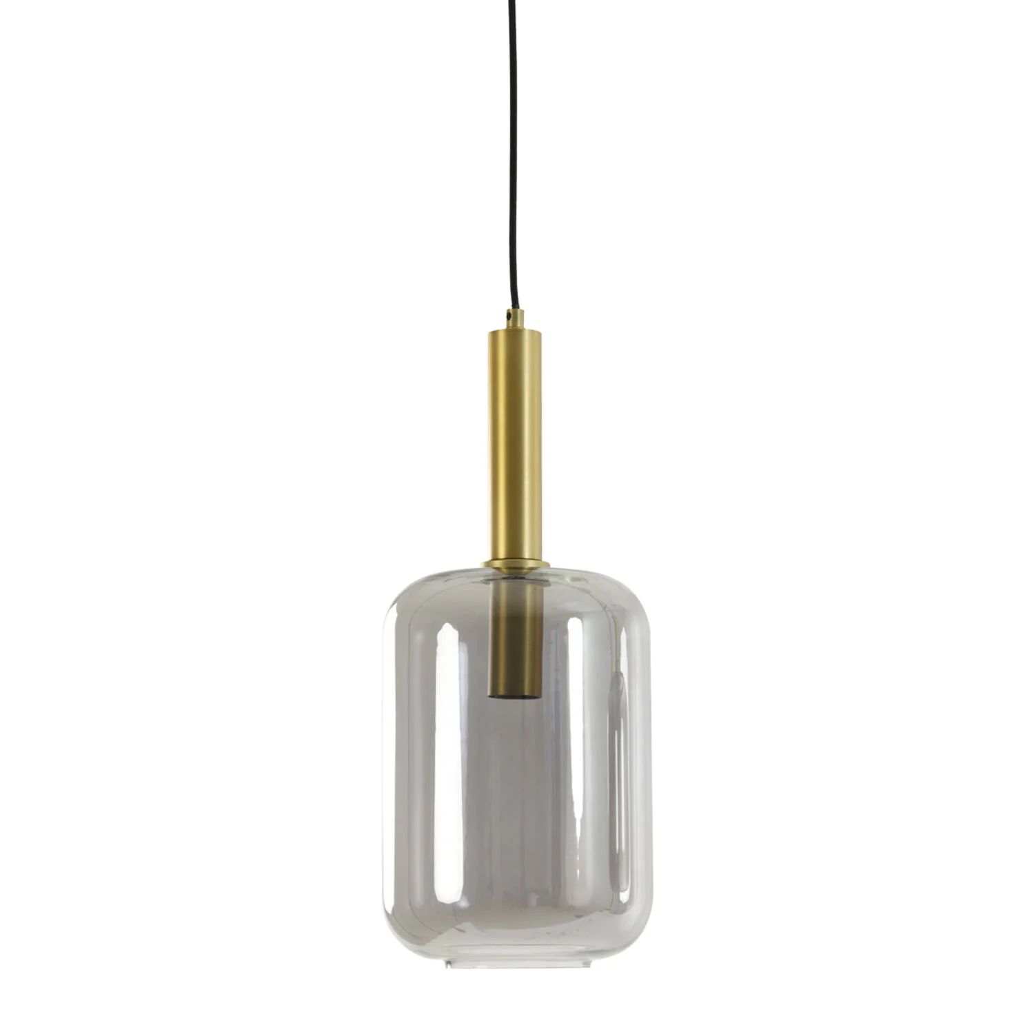 Suspensión de vidrio color dorado con forma clásica Light & Living Lekar