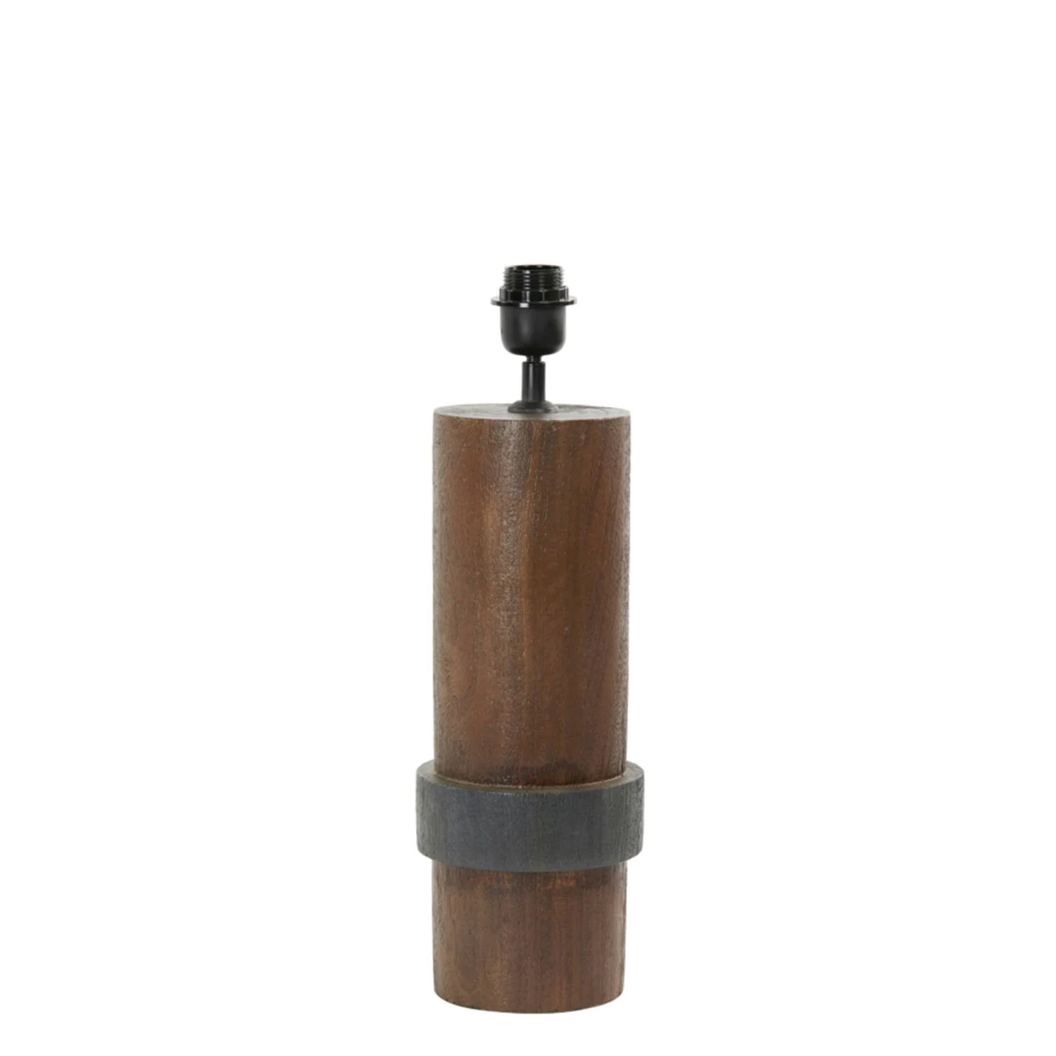 Base de lámpara de madera en forma cilíndrica Light & Living Manilla