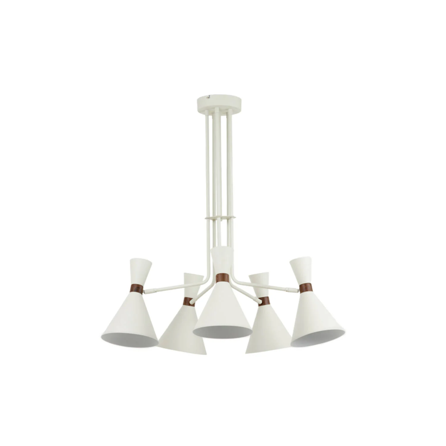 Lámpara vintage de metal blanco Light & Living Hoodies