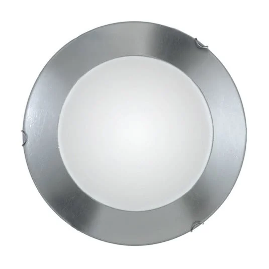 Kolarz Aplique de pared Moon Leaf, plata, Ø 40 cm