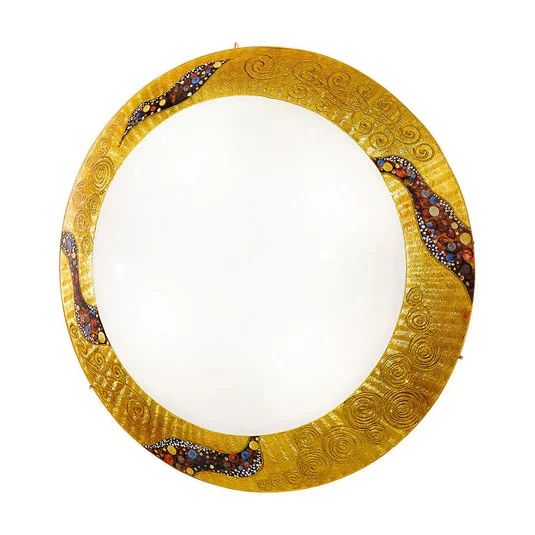 Aplique de pared Kolarz Serena Kiss Gold 24 ct, Ø 40 cm