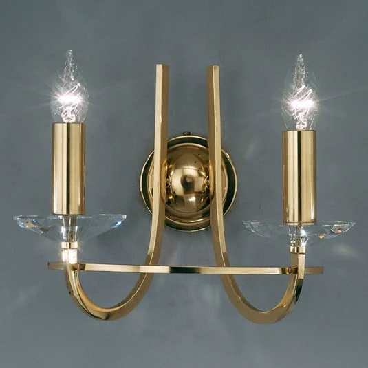 KOLARZ Imperial aplique, latón, 2 luces