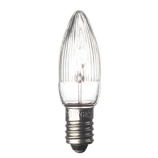 E10 2,5W 7V 3 bombillas de repuesto forma de vela