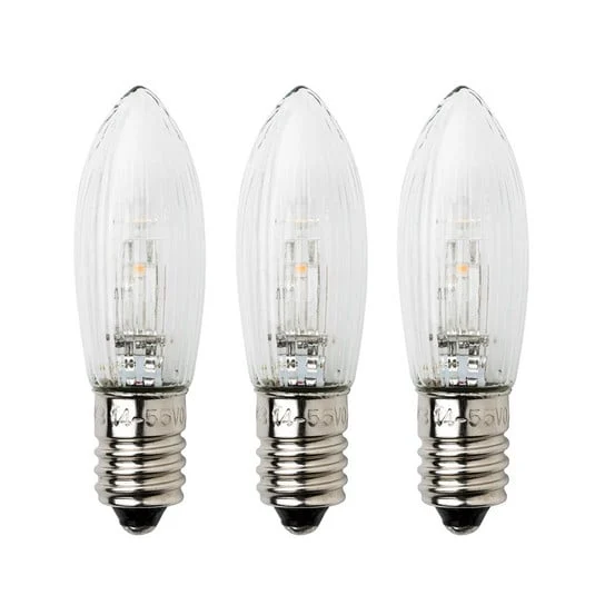 E10 0,3W 24V, 3 bombillas de repuesto