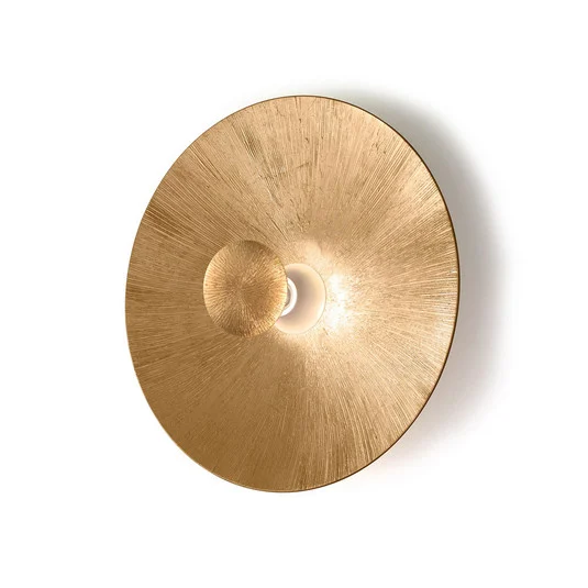 Lámpara de pared Moon Sun, Ø 54 cm, oro